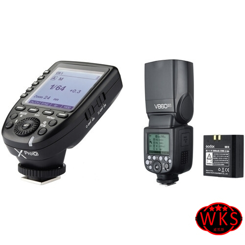 Godox VING V860IIO TTL Li-Ion Flash with XPro TTL Trigger Kit for Olympus and Panasonic Cameras