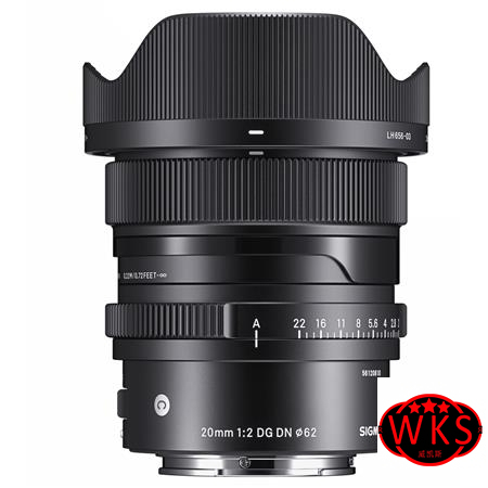 Sigma 20mm f/2 DG DN Contemporary Lens for Sony E